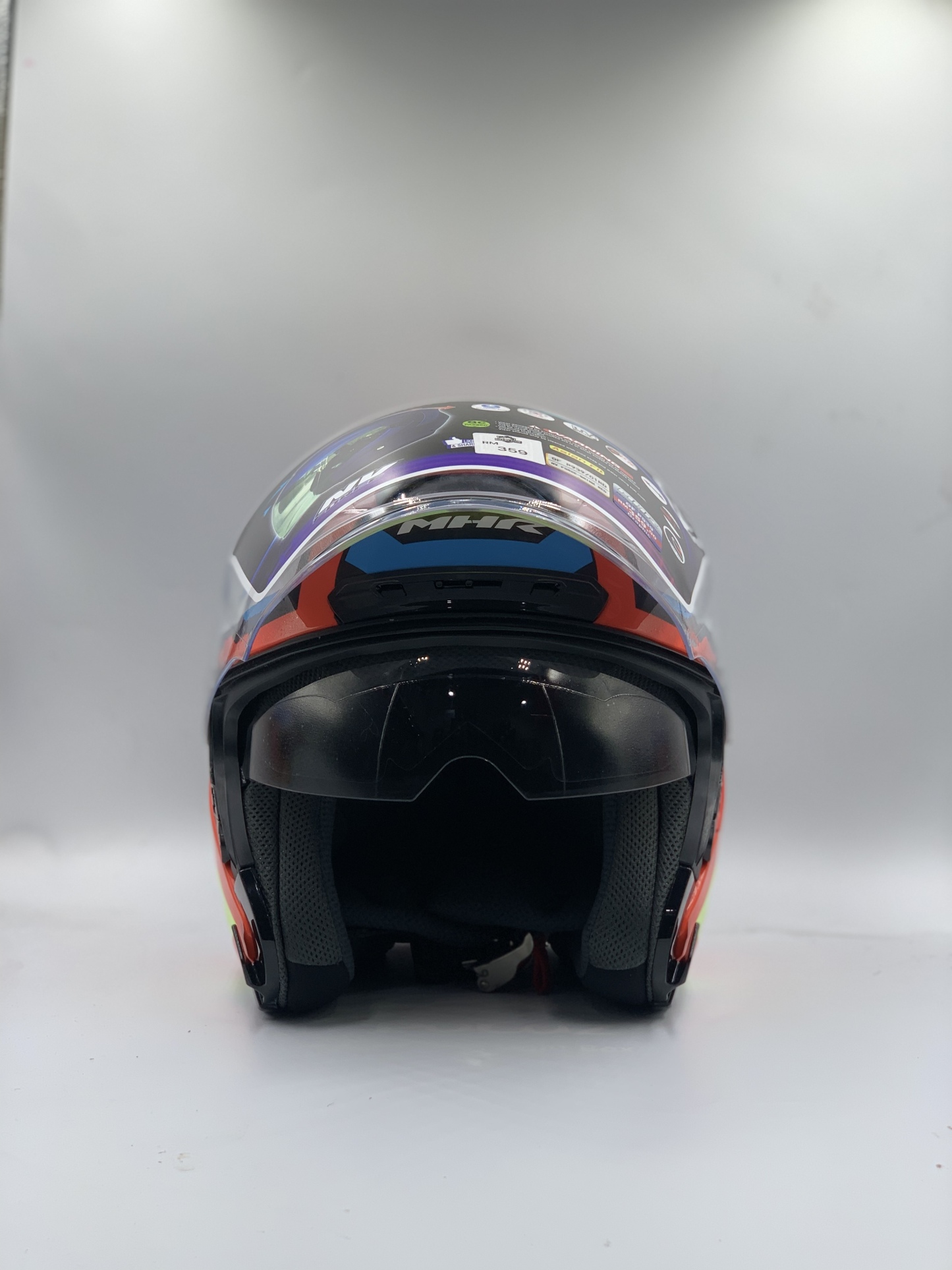 MHR Helmet Open Face BRINK RED GRAPHIC (SIRIM)